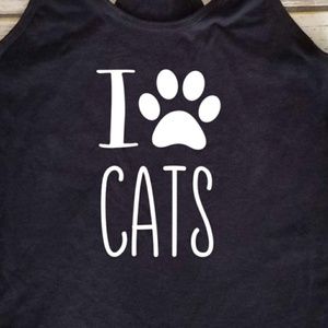 I Love Cats / paw / fur mom / cat mama / cat lady